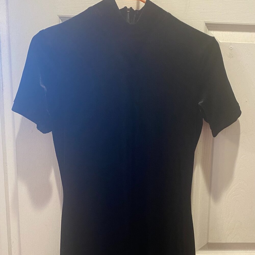 a.b.s. Dress Collection Women's Black Velvet Dress Size 8 #396